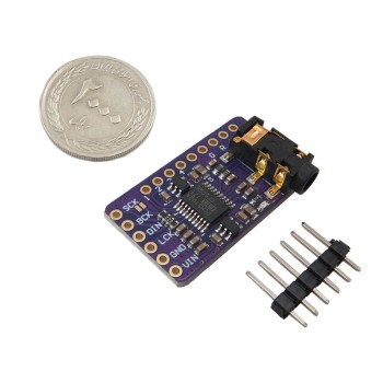 ماژول مبدل دیجیتال به آنالوگ استریو PCM5102 با ارتباط I2S