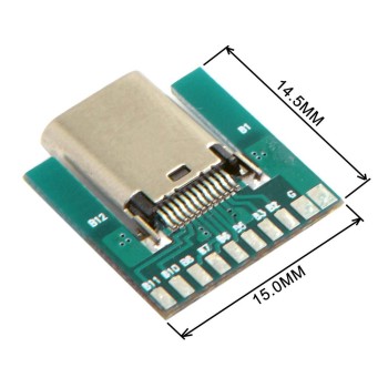 برد برک اوت USB Type C با سوکت مادگی