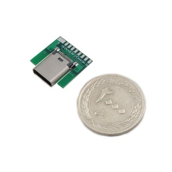 برد برک اوت USB Type C با سوکت مادگی