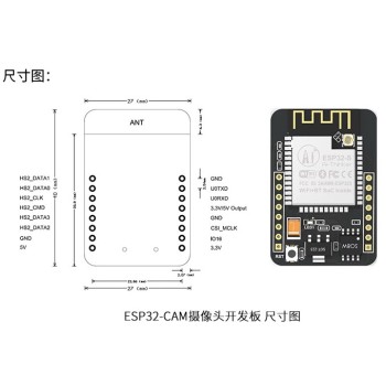برد توسعه ESP32CAM دارای هسته ESP32 ، وایفای و بلوتوث داخلی برد توسعه ESP32CAM دارای هسته ESP32 ، وایفای و بلوتوث داخلی