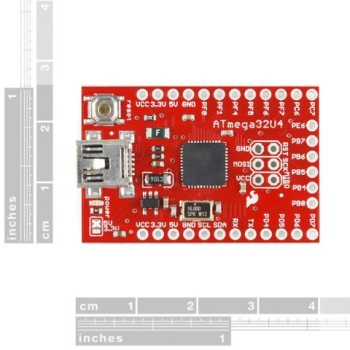 برد آردوینو پرو میکرو Arduino Pro Micro ATmega32U4 کلون