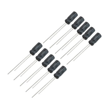 خازن 10 میکرو فاراد 25 ولت - بسته 20 عددی