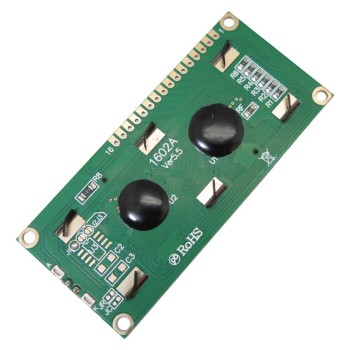 نمایشگر LCD کاراکتری 1602 دارای رنگ زمینه سبز و ولتاژ کاری 5 ولت