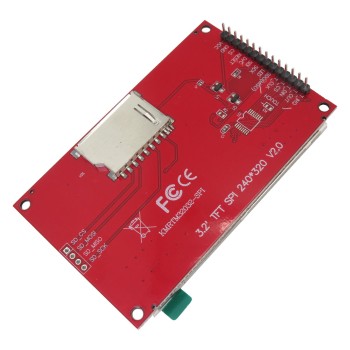 ماژول نمایشگر LCD TFT فول کالر تاچ 3.2 اینچ دارای ارتباط SPI