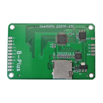 ماژول نمایشگر 2 اینچ TFT تمام رنگی مدل GPU22D با رابط سریال USART