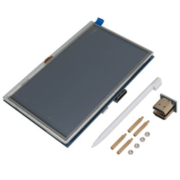 نمایشگر رزبری پای لمسی فول کالر 5 اینچ با رابط HDMI