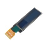 نمایشگر OLED تک رنگ 0.91 اینچ چیپ درایور SSD1306 و کابل فلت 14 پین