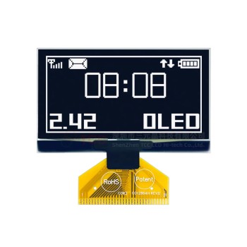 ماژول نمایشگر OLED تک رنگ سفید 2.42 اینچ با درایور SSD1309