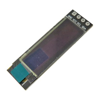 ماژول نمایشگر OLED تک رنگ 0.91 اینچ دارای ارتباط I2C و چیپ درایور SSD1306