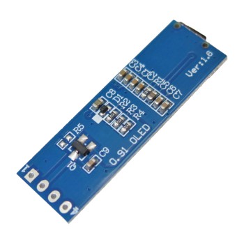 ماژول نمایشگر OLED تک رنگ 0.91 اینچ دارای ارتباط I2C و چیپ درایور SSD1306