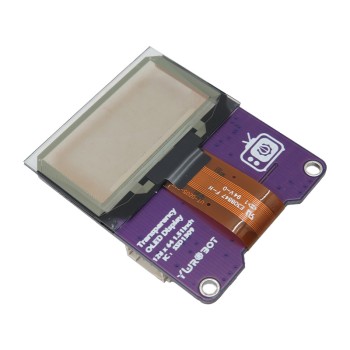 نمایشگر 1.51 اینچ شفاف OLED با درایور SSD1309 و کابل فلت