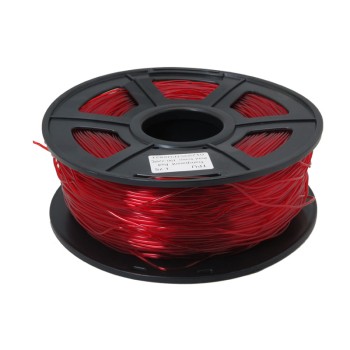فیلامنت TPU انعطاف پذیر قرمز شفاف قطر 1.75mm و 1کیلوگرمی فیلامنت TPU انعطاف پذیر قرمز شفاف قطر 1.75mm و 1کیلوگرمی