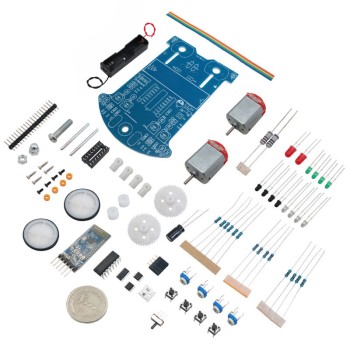 کیت ربات مسیریاب با قابلیت تشخیص مانع و کنترل توسط موبایل