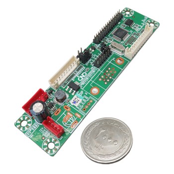 برد درایور LCD مدل MT6820 دارای سوکت خروجی LVDS