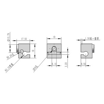 کاور سیلیکونی محفظه آلمینیومی هیتر E3D V5 پرینتر سه بعدی