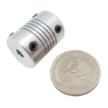 کوپلینگ انعطاف پذیر 8x5 میلی متری ویژه پرینتر های سه بعدی و دستگاه CNC