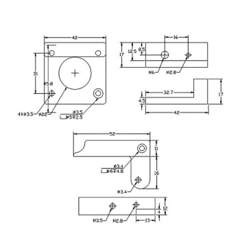 کیت تمام فلزی اکسترودر MK8 راست