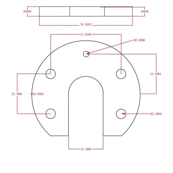 نگهدارنده آلومینیومی اکسترودر هات اند E3D V6