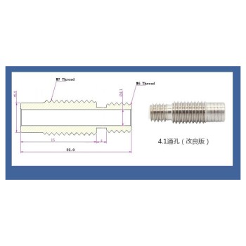 پیچ سوراخ دار استیل M6X4.1 اکسترودر E3D V6 پرینتر سه بعدی