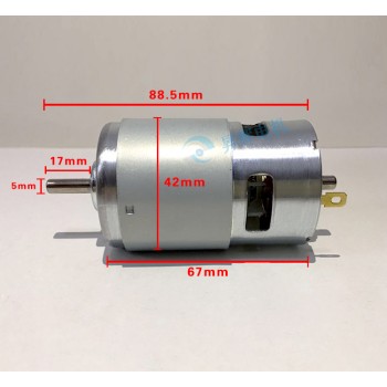 اسپیندل 12V DC دور بالا 775 مناسب برای دستگاه های Mini CNC