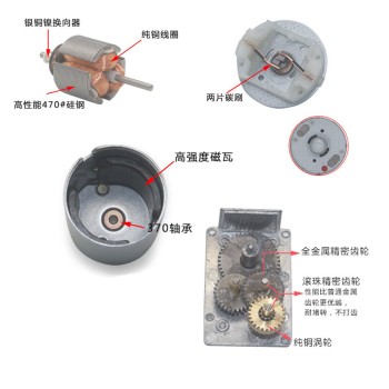 موتور DC گیربکس دار 12 ولتی 90rpm