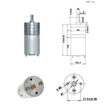 موتور DC گیربکس دار JGA25-370