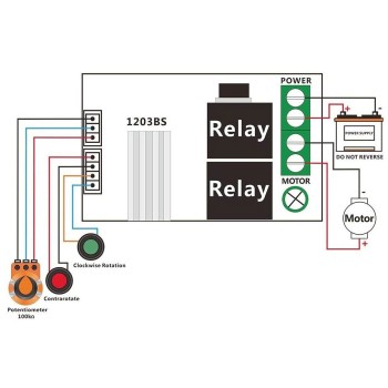 ماژول کنترل دور موتور DC با قابلیت چپگرد و راستگرد 3 آمپر