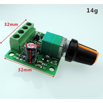 ماژول کنترل دور موتور DC دارای خروجی PWM با ولتاژ 1.8V الی 12V