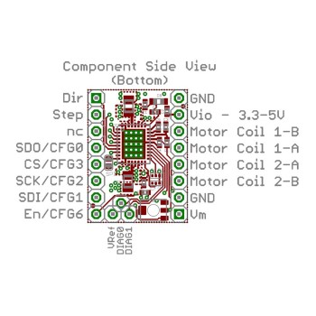 ماژول درایور استپر موتور مدل TMC2130 صنعتی با رابط SPI و عملکرد بی صدا