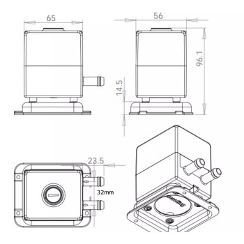 پمپ آب بی صدای 12 ولت SC-300T