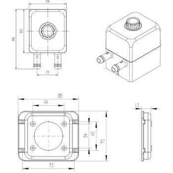 پمپ آب بی صدای 12 ولت SC-300T پمپ آب بی صدای 12 ولت SC-300T