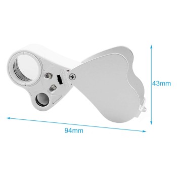 ذره بین مدل 9889 با دو لنز 30X و 60X مجهز به نور LED ذره بین مدل 9889 با دو لنز 30X و 60X مجهز به نور LED