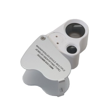 ذره بین مدل 9889 با دو لنز 30X و 60X مجهز به نور LED ذره بین مدل 9889 با دو لنز 30X و 60X مجهز به نور LED