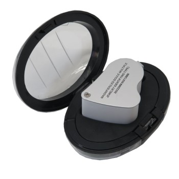 ذره بین مدل 9889 با دو لنز 30X و 60X مجهز به نور LED ذره بین مدل 9889 با دو لنز 30X و 60X مجهز به نور LED