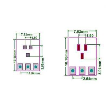 برد مبدل SOT23 به DIP3 دو طرفه - بسته 4 عددی برد مبدل SOT23 به DIP3 دو طرفه - بسته 4 عددی