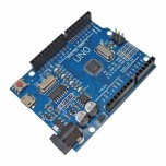 برد آردوینو Uno دارای پردازنده مرکزی ATmega328 و چیپ مبدل CH340G