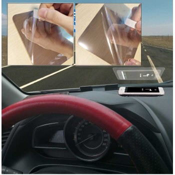 برچسب نمایشگر هدآپ ( 14X10 ( HUD سانتی متری مناسب برای نمایش صفحه موبایل / LCD به صورت عمودی