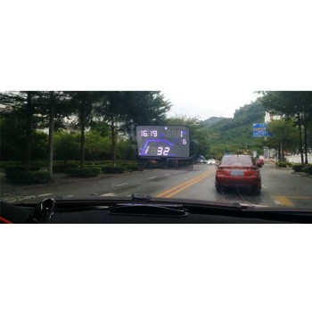 برچسب نمایشگر هدآپ ( 14X10 ( HUD سانتی متری مناسب برای نمایش صفحه موبایل / LCD به صورت عمودی
