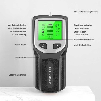 اسکنر دیوار چندکاره تشخیص سیم برق و فلز مدل HW430 اسکنر دیوار چندکاره تشخیص سیم برق و فلز مدل HW430