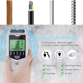 اسکنر دیوار چندکاره تشخیص سیم برق و فلز مدل SH402