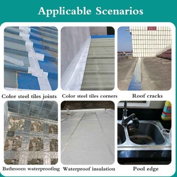 نوارچسب ایزوگام و چسب آب بندی نواری 5 سانتی متری ضد آب و عایق حرارتی با روکش آلومینیوم