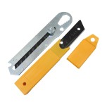 کاتر فلزی استیل چند کاره با تیغه کشویی مدل A12045 و یک بسته تیغ