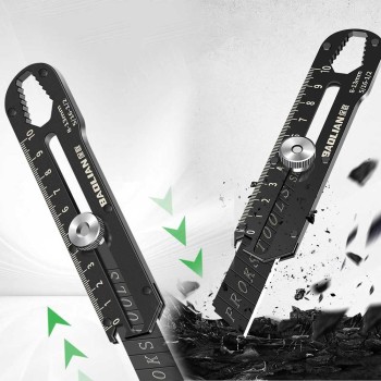 کاتر فلزی استیل ضد زنگ چند کاره با تیغه کشویی BAOLIAN