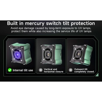 فن و لامپ UV سه کاره XZZ تعمیرات برد موبایل