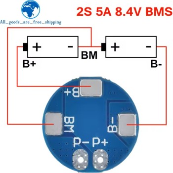 ماژول محافظ شارژ باتری لیتیومی 2 سل 7 آمپر مدل HX-2S-A2 ماژول محافظ شارژ باتری لیتیومی 2 سل 7 آمپر مدل HX-2S-A2