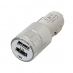 شارژر فندکی با دو خروجی USB و قدرت جریان دهی 1A / 2A