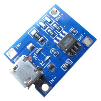 ماژول شارژر باتری لیتیومی TP4056 جریان 1 آمپر میکرو USB  - بسته 4 عددی