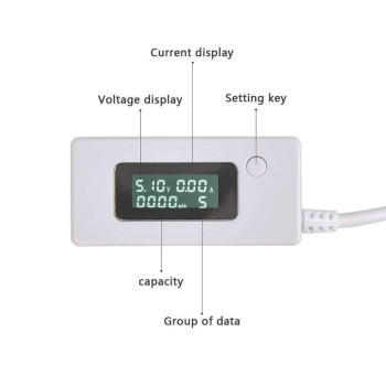ماژول نمایشگر و مانیتورینگ ولتاژ و جریان USB مدل KCX-017
