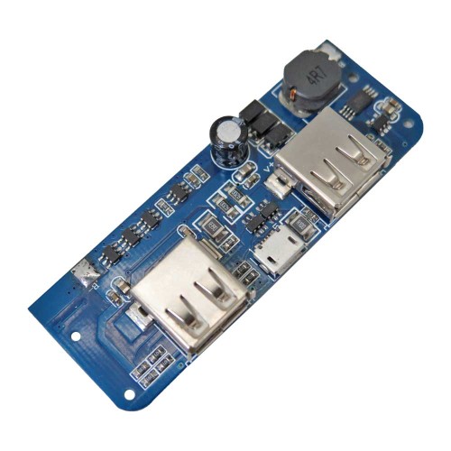 ماژول شارژر و دشارژر باتری لیتیومی دارای دو خروجی 5V USB