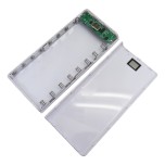 کیت پاور بانک 8 باتری دارای دو خروجی USB و نمایشگر دیجیتال
